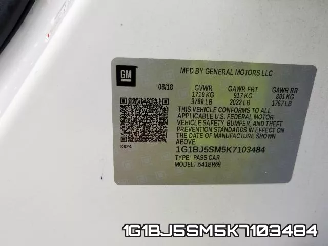 1G1BJ5SM5K7103484 фото 2