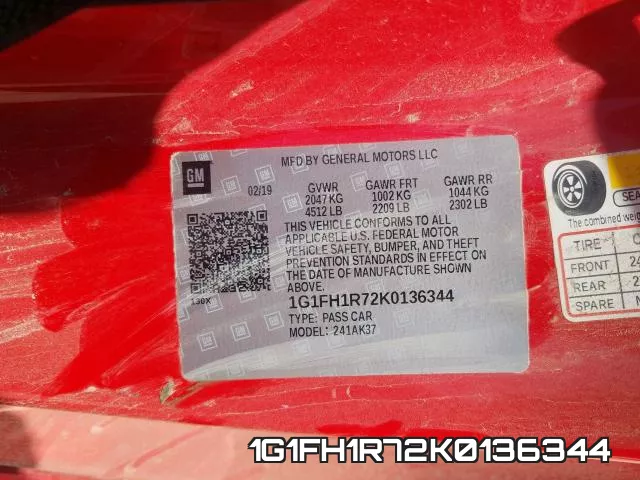 1G1FH1R72K0136344 фото 2