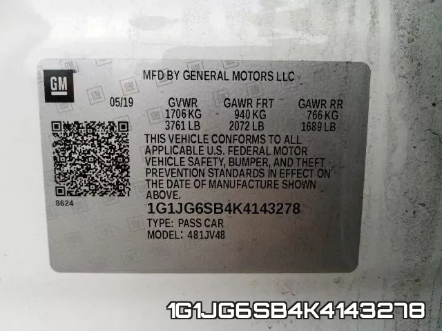 1G1JG6SB4K4143278 фото 2