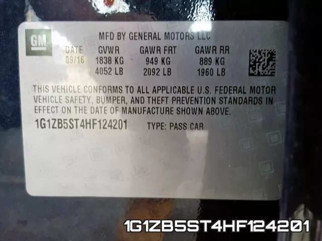 1G1ZB5ST4HF124201 фото 2