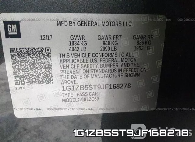 1G1ZB5ST9JF168278 фото 9