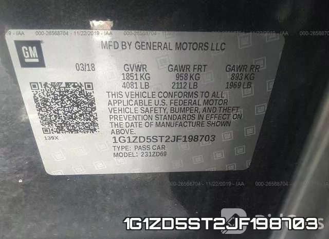 1G1ZD5ST2JF198703 фото 9