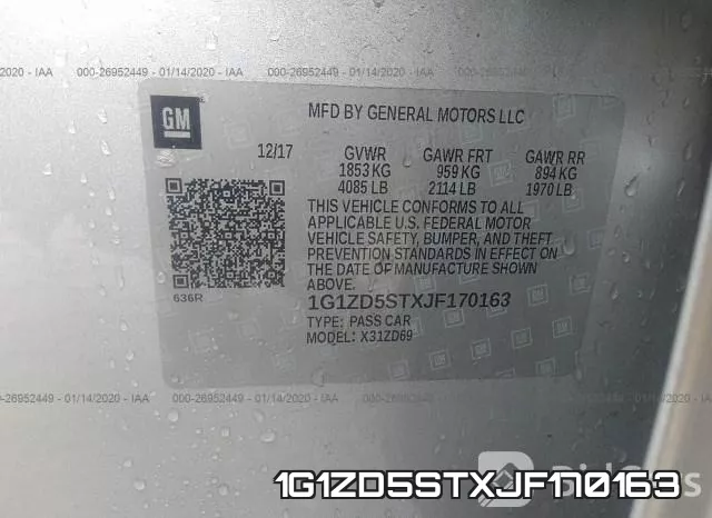 1G1ZD5STXJF170163 фото 7