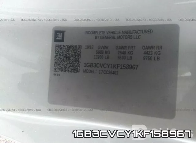 1GB3CVCY1KF158967 фото 6