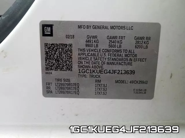 1GC1KUEG4JF213639 фото 2