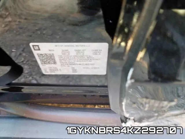 1GYKNBRS4KZ292707 фото 2