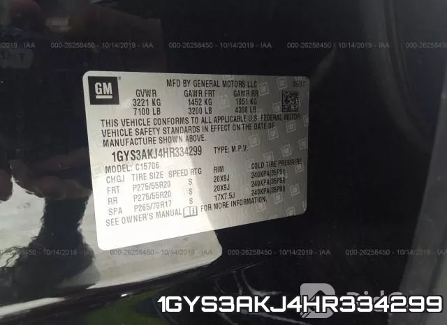 1GYS3AKJ4HR334299 фото 8