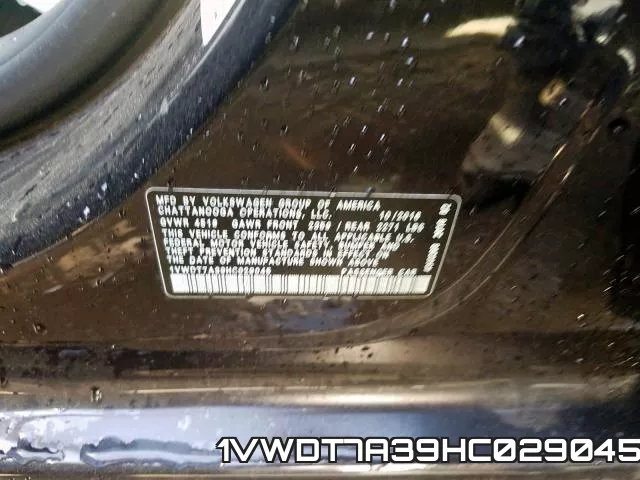1VWDT7A39HC029045 фото 2