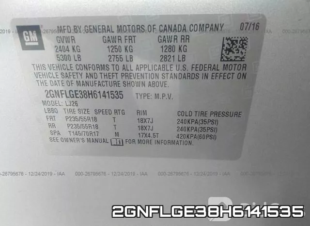 2GNFLGE38H6141535 фото 9