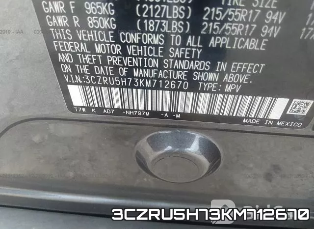 3CZRU5H73KM712670 фото 9