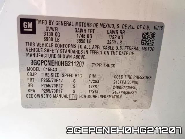 3GCPCNEH0HG211207 фото 2