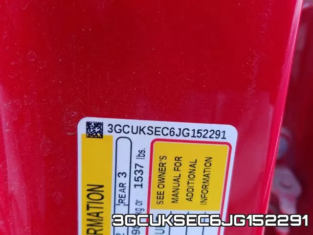 3GCUKSEC6JG152291 фото 2