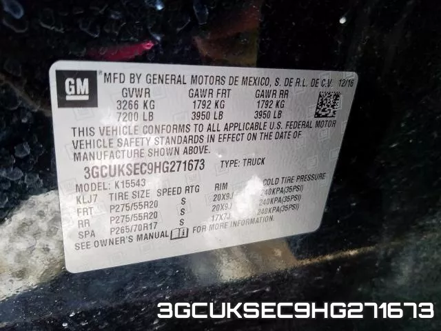 3GCUKSEC9HG271673 фото 2