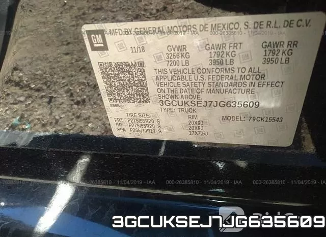 3GCUKSEJ7JG635609 фото 7
