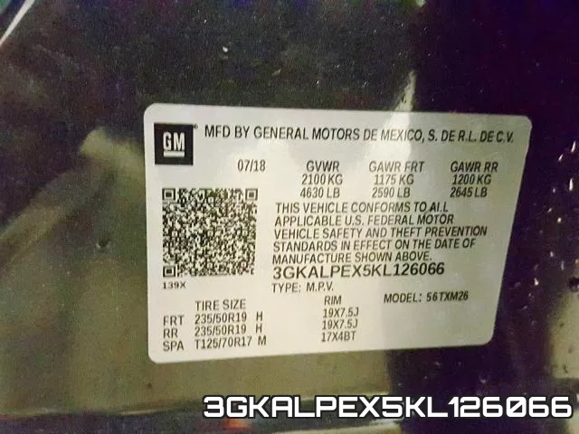 3GKALPEX5KL126066 фото 2