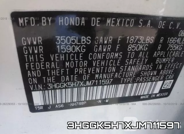 3HGGK5H7XJM711597 фото 8