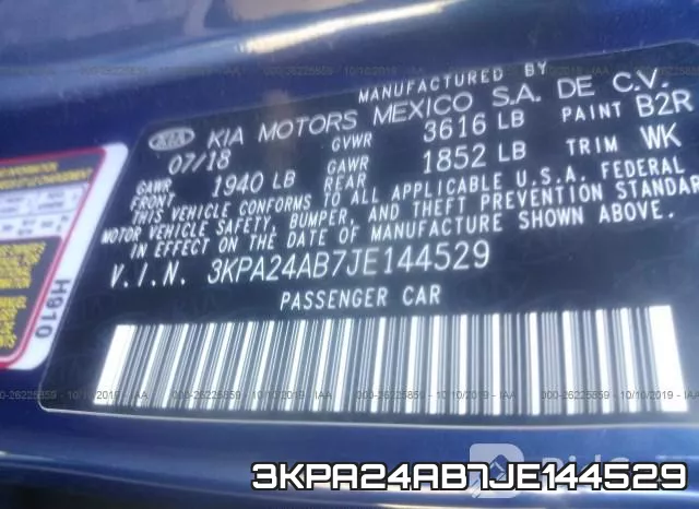3KPA24AB7JE144529 фото 10