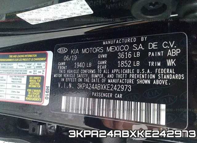 3KPA24ABXKE242973 фото 9