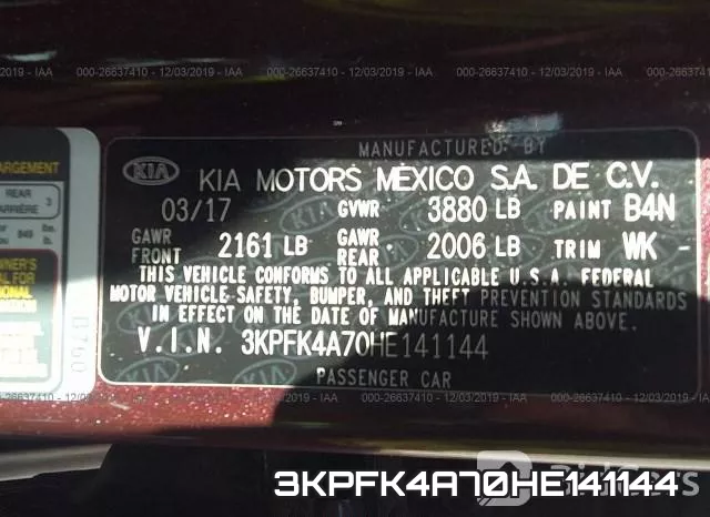 3KPFK4A70HE141144 фото 8