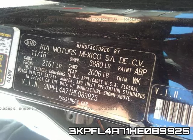 3KPFL4A71HE089925 фото 8