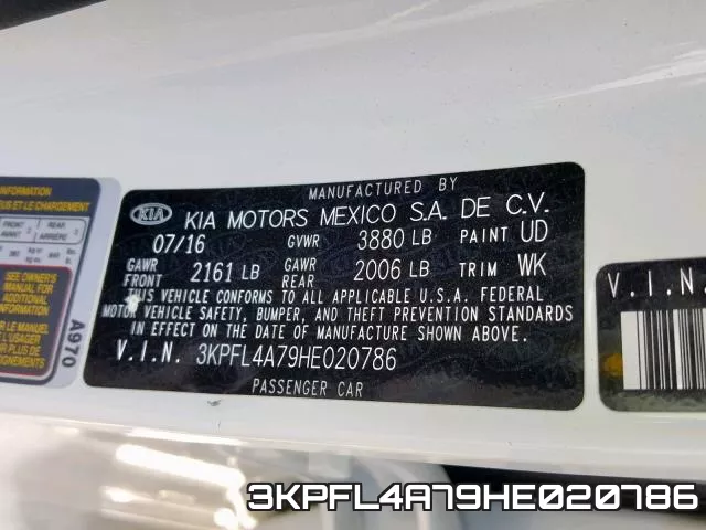 3KPFL4A79HE020786 фото 2