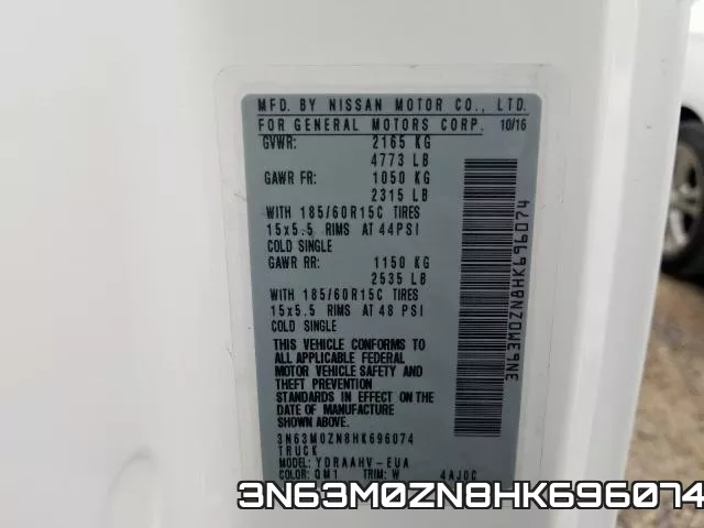 3N63M0ZN8HK696074 фото 2