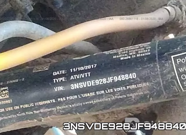 3NSVDE928JF948840 фото 2