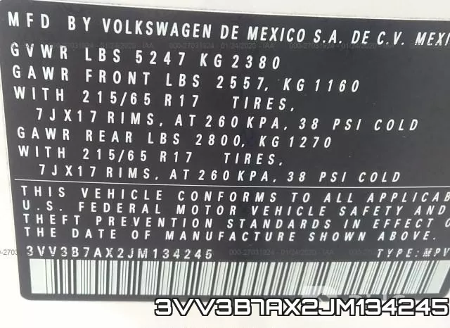 3VV3B7AX2JM134245 фото 8