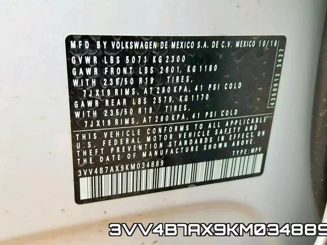 3VV4B7AX9KM034889 фото 2