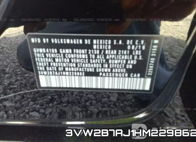 3VW2B7AJ1HM229862 фото 9