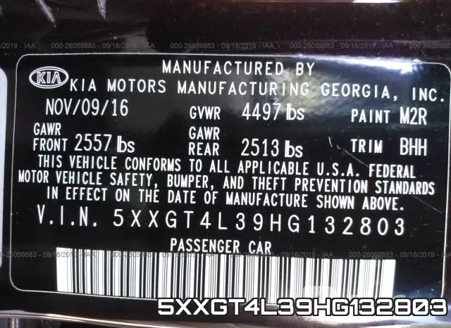 5XXGT4L39HG132803 фото 8
