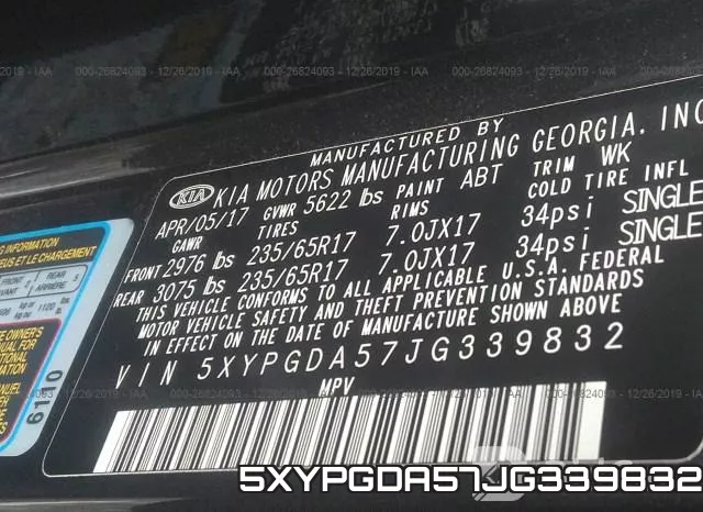 5XYPGDA57JG339832 фото 9