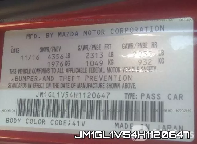 JM1GL1V54H1120647 фото 8