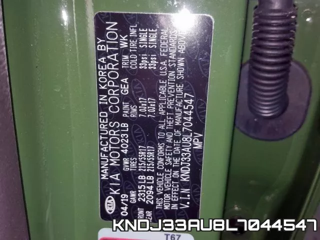 KNDJ33AU8L7044547 фото 2