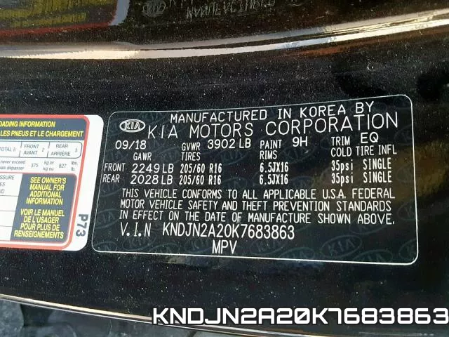 KNDJN2A20K7683863 фото 2
