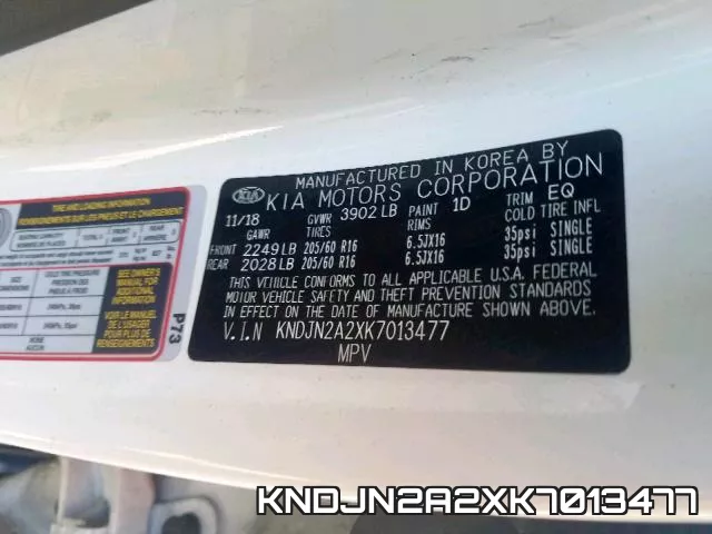 KNDJN2A2XK7013477 фото 2