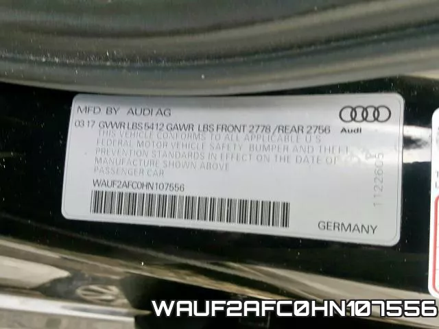 WAUF2AFC0HN107556 фото 2