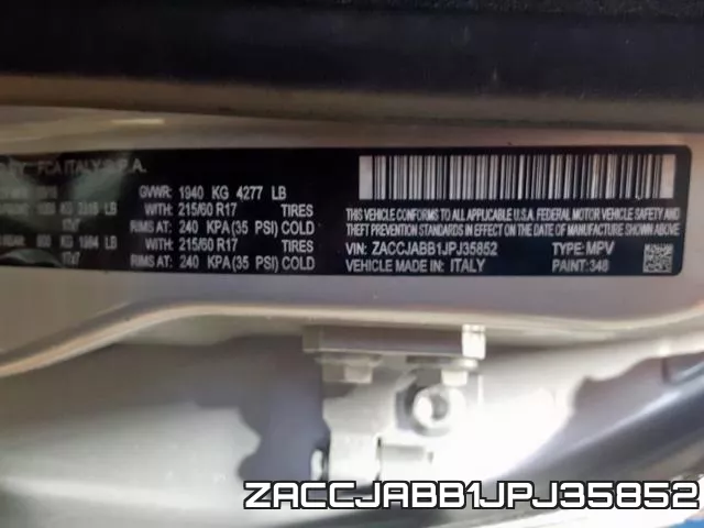 ZACCJABB1JPJ35852 фото 2
