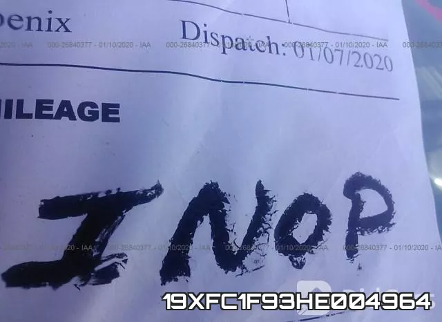 19XFC1F93HE004964 фото 6
