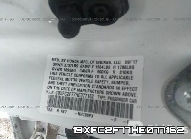 19XFC2F77HE077162 фото 10