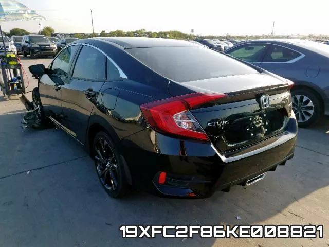 19XFC2F86KE008821 фото 4