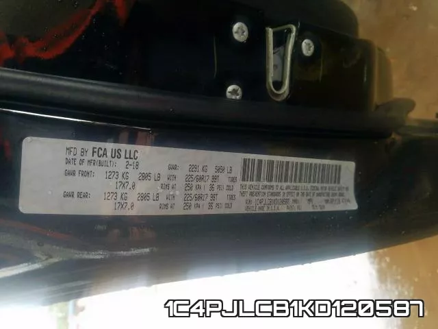 1C4PJLCB1KD120587 фото 2