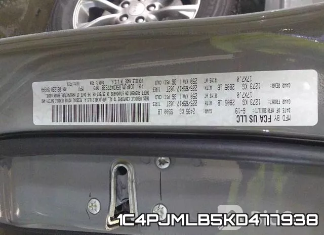 1C4PJMLB5KD477938 фото 7