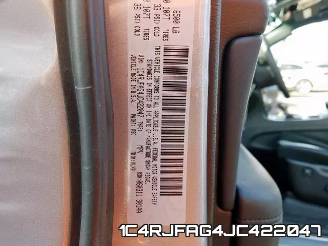 1C4RJFAG4JC422047 фото 2