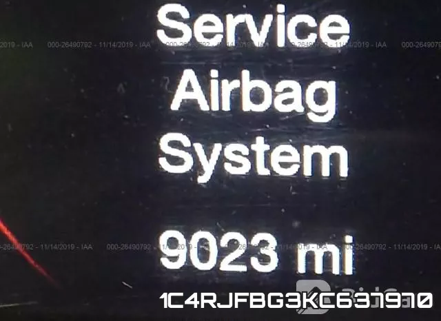 1C4RJFBG3KC637970 фото 3
