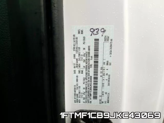 1FTMF1CB9JKC43069 фото 2