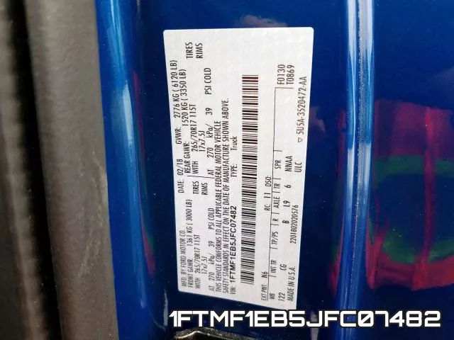 1FTMF1EB5JFC07482 фото 2