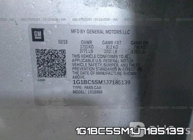 1G1BC5SM1J7185139 фото 9