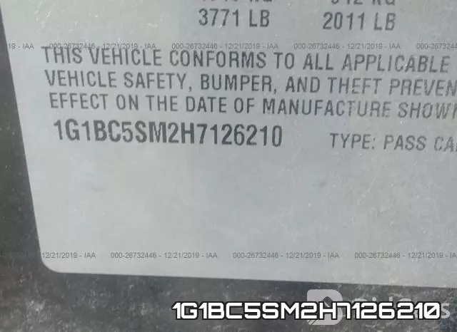 1G1BC5SM2H7126210 фото 9