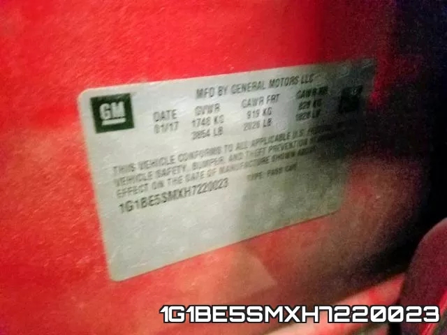 1G1BE5SMXH7220023 фото 2